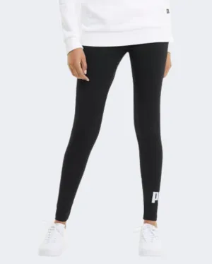 Puma Essentials Logo Women Lifestyle Tight Black