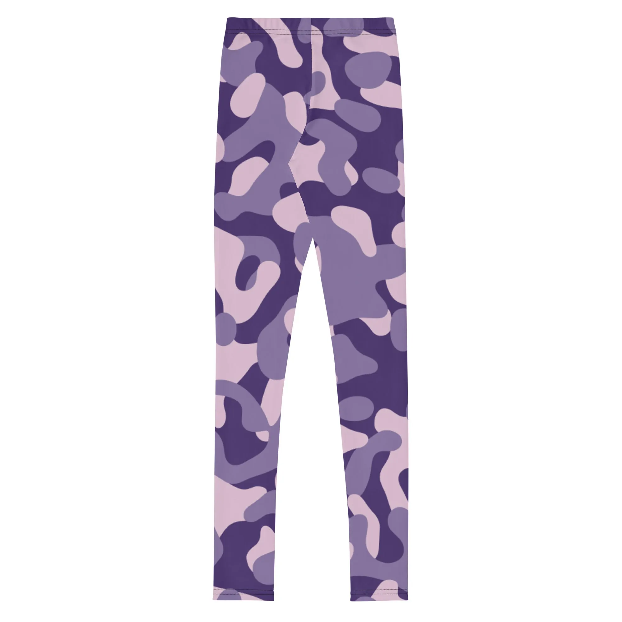 Purple Camo Youth  Girl's Leggings