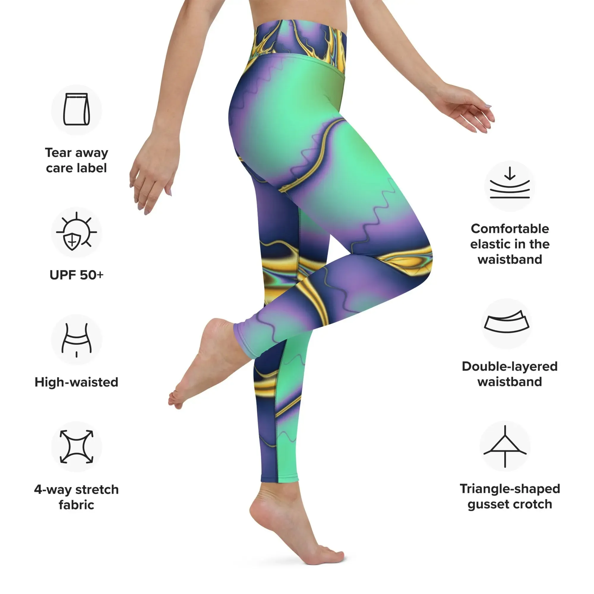 "Blazing Sun" Collection - Yoga Long Leggings