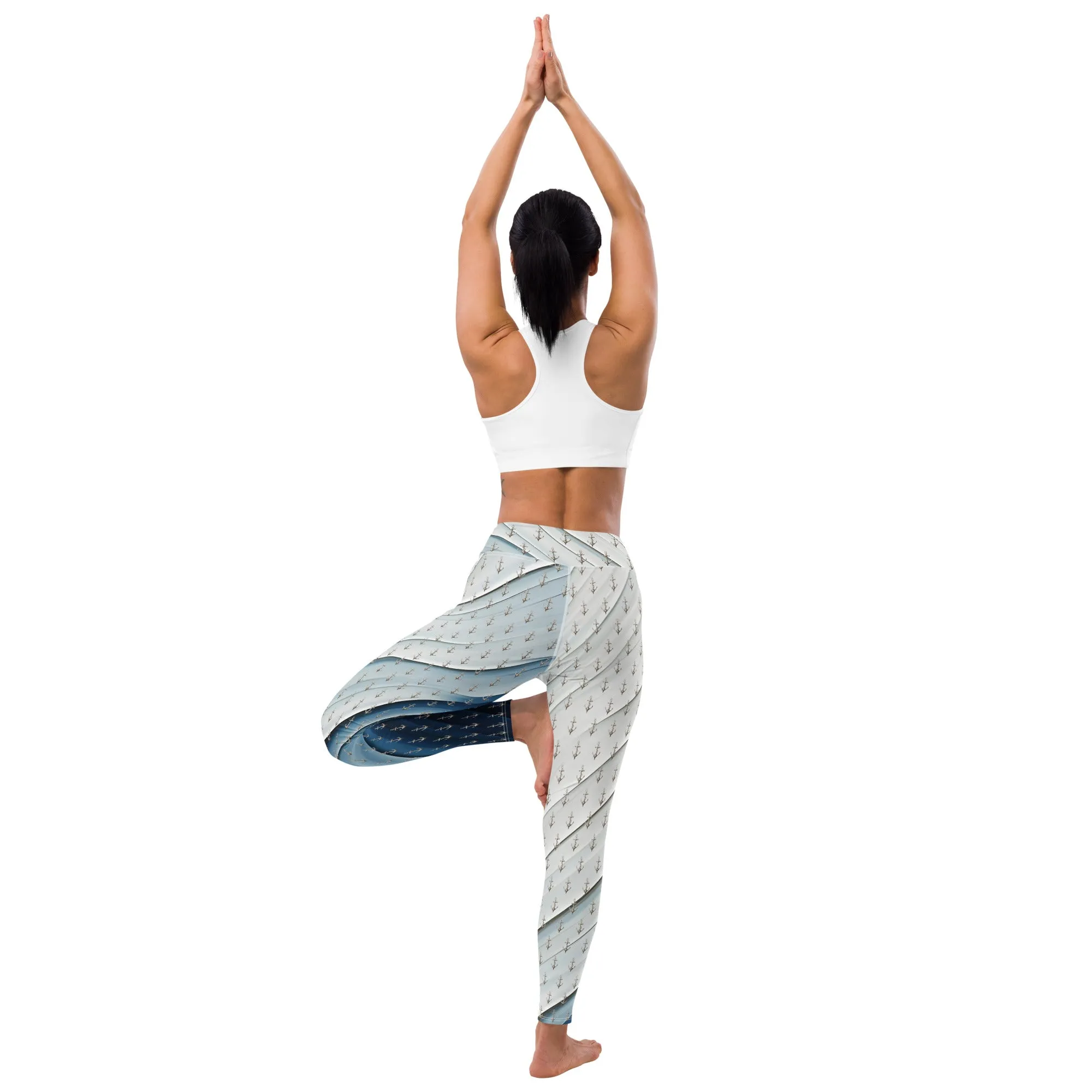 "Coastal Chic" Collection - Designer Yoga Leggings