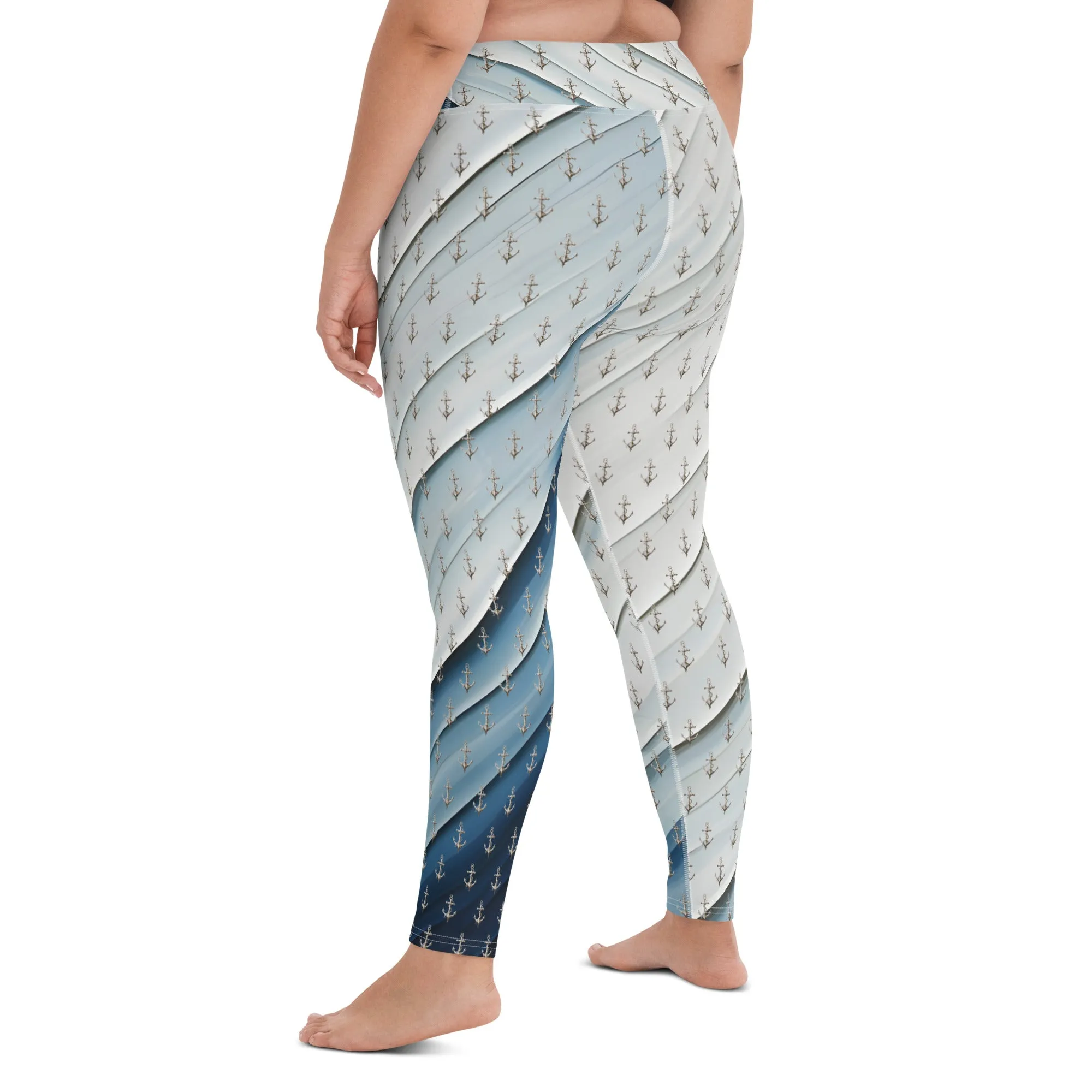 "Coastal Chic" Collection - Designer Yoga Leggings