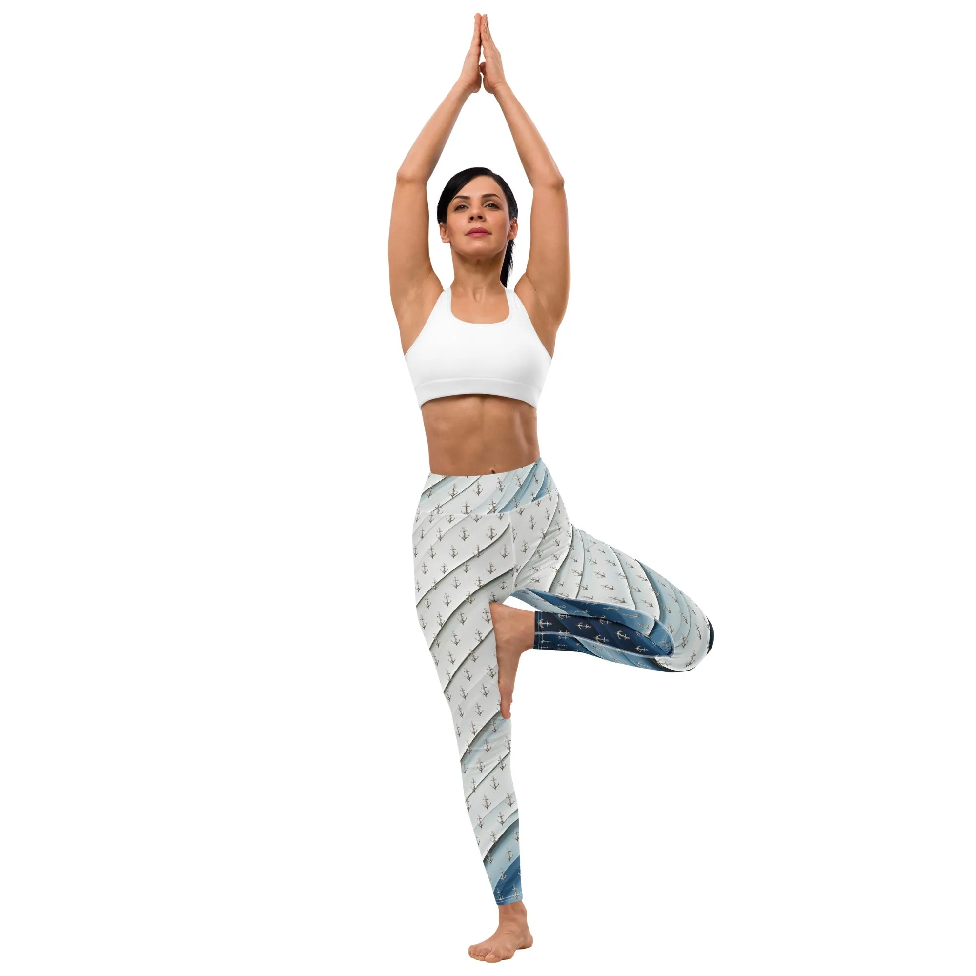 "Coastal Chic" Collection - Designer Yoga Leggings