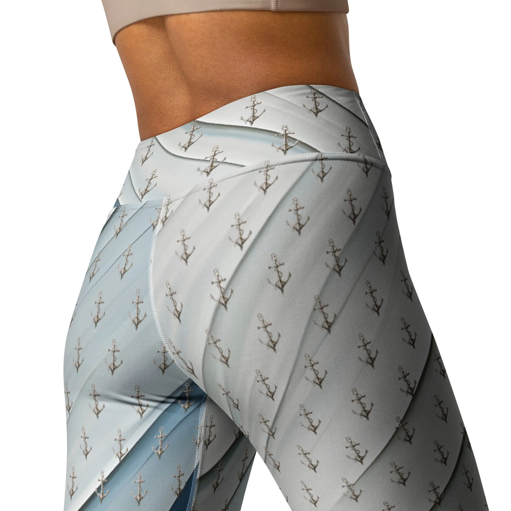 "Coastal Chic" Collection - Designer Yoga Leggings