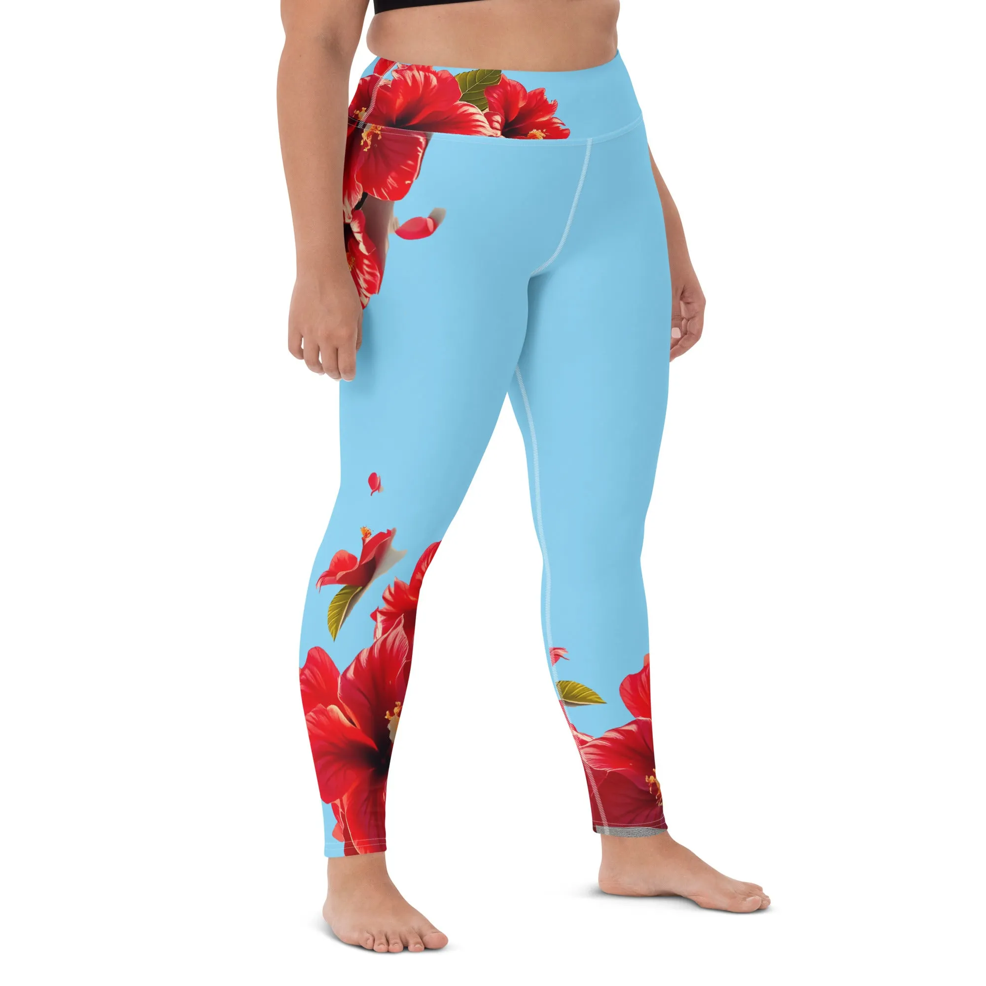 "Majestic Flamingo" Collection - Yoga Long Leggings