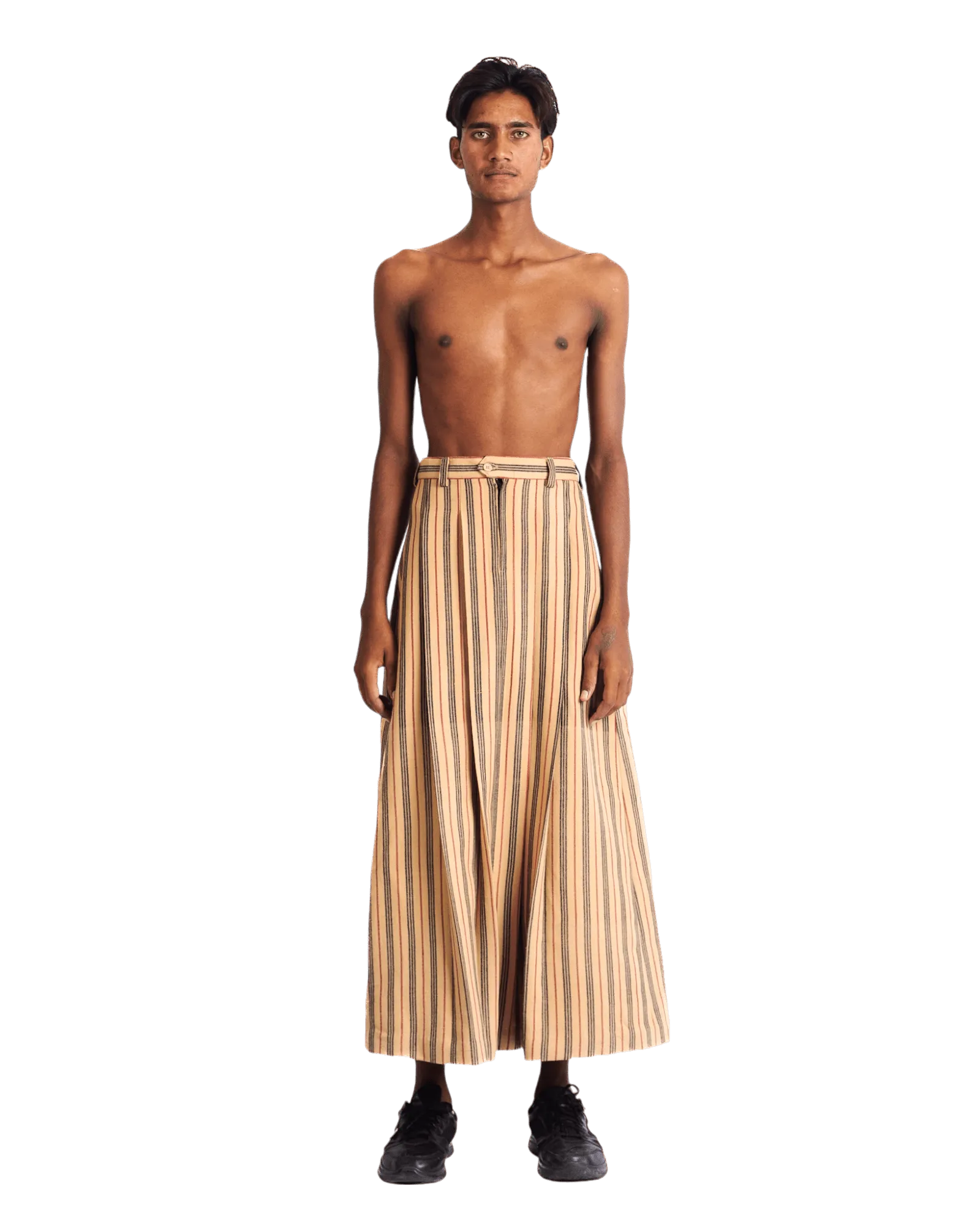 "SUNSET STRIPES" MAXI SKIRT