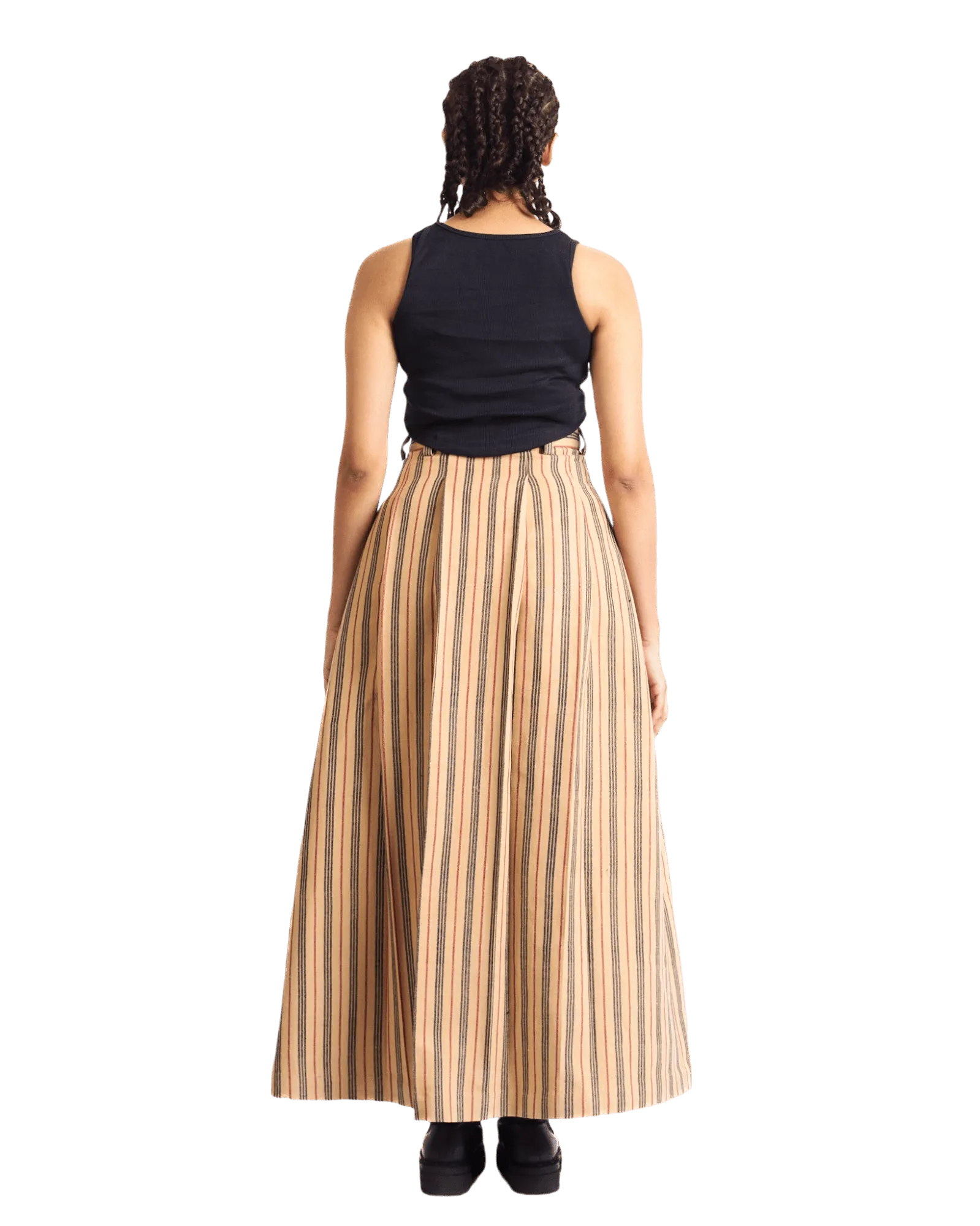 "SUNSET STRIPES" MAXI SKIRT