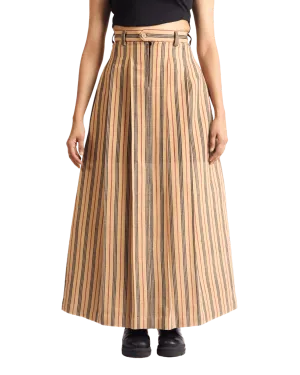 "SUNSET STRIPES" MAXI SKIRT