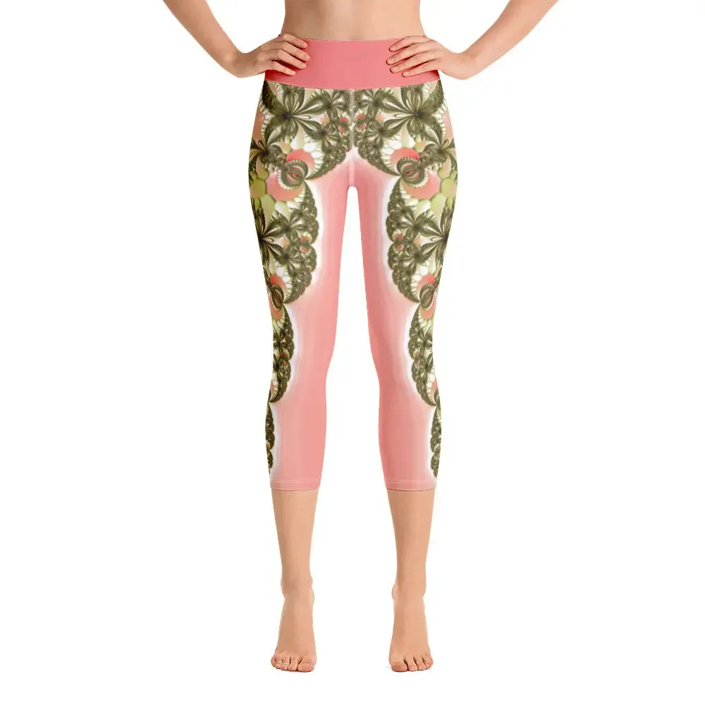 "Wild Lily" Collection - Yoga Capri Leggings