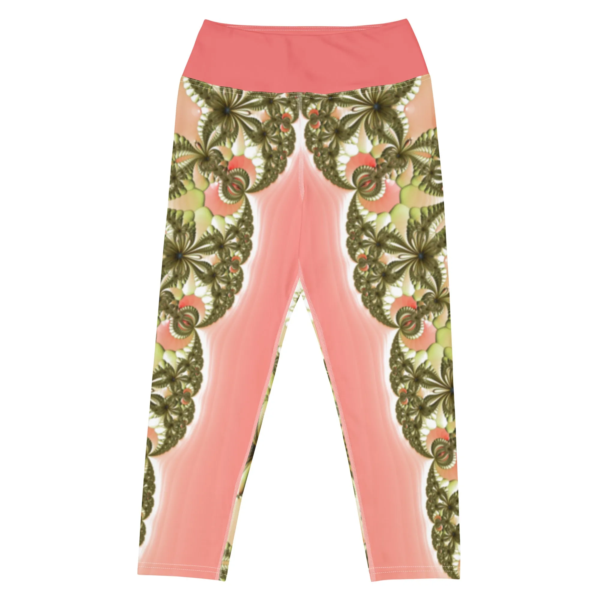 "Wild Lily" Collection - Yoga Capri Leggings