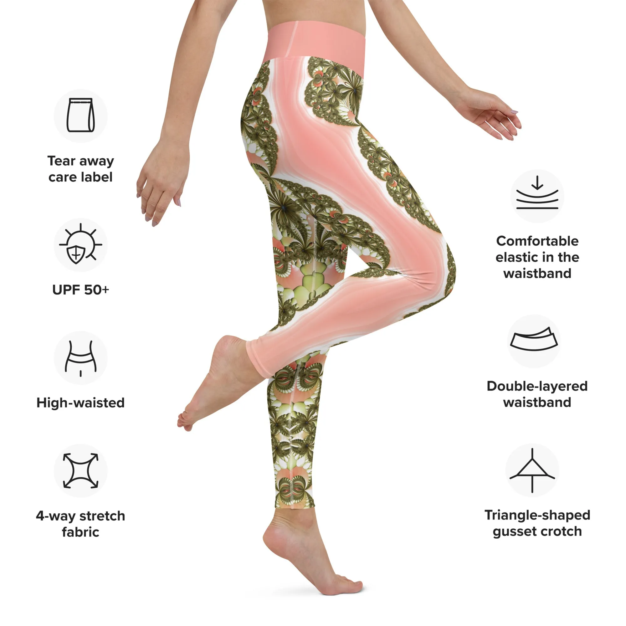 "Wild Lily" Collection - Yoga Long Leggings