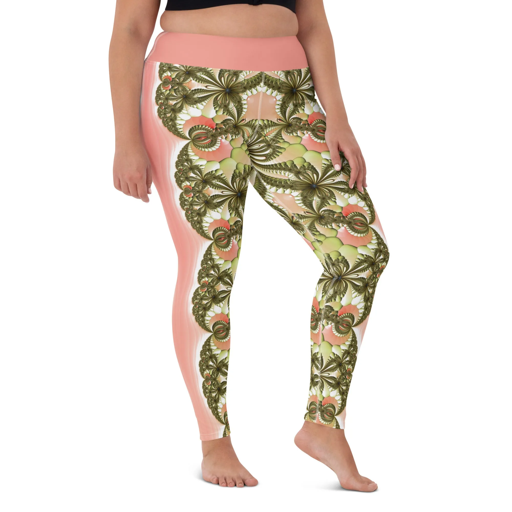 "Wild Lily" Collection - Yoga Long Leggings