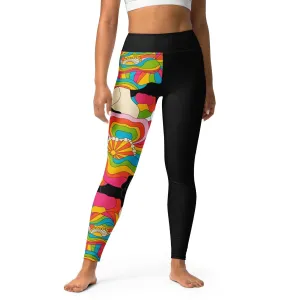 RAINBOW POPPY - Yoga Leggings