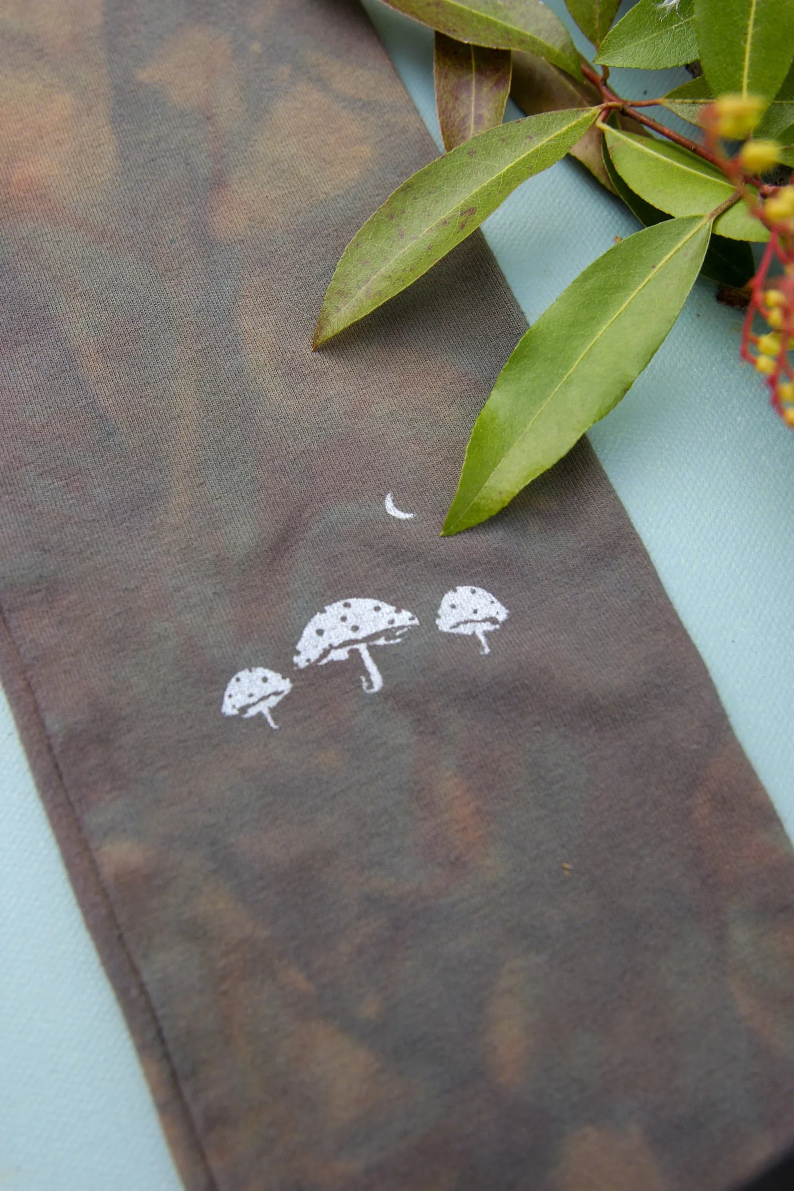 Rainbow Shroom Moon Organic Cotton Leggings