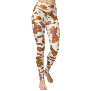 Realistic Cow Print Yoga Leggings