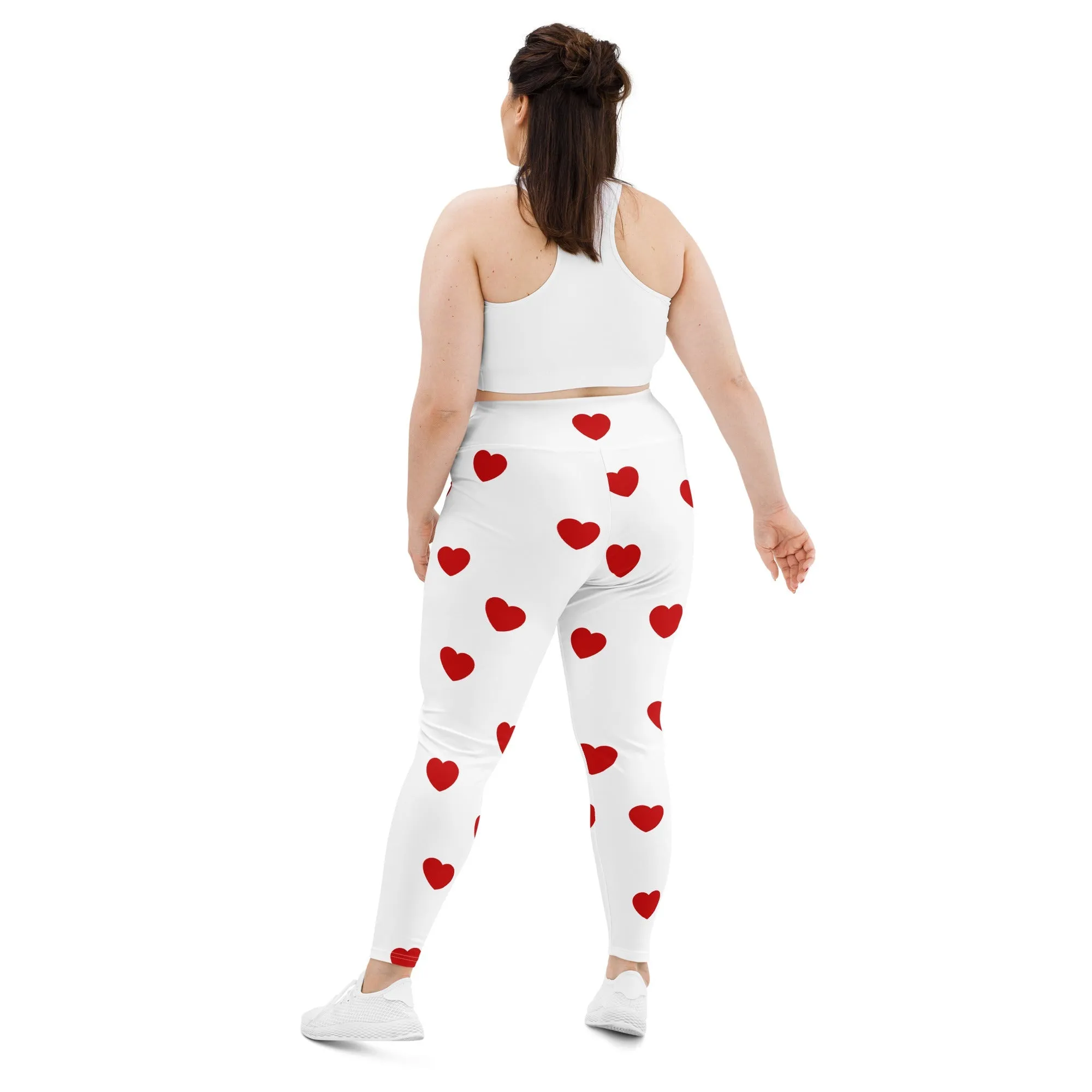 Red Hearts Plus Size Leggings