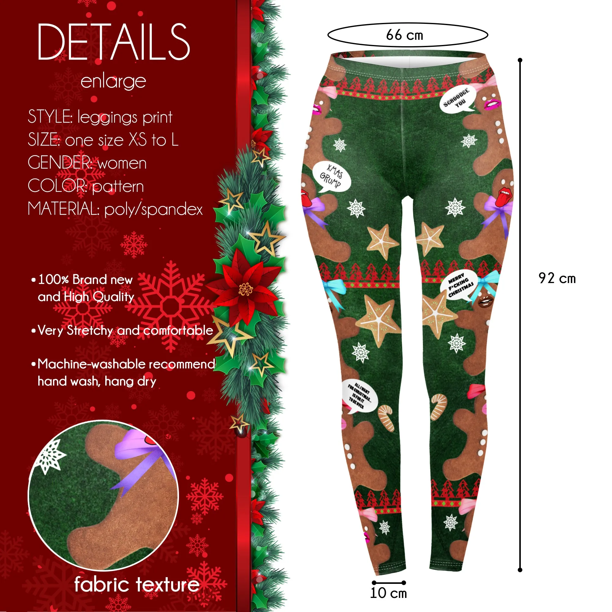 Regular Leggings (8-14 UK Size) - Cookies