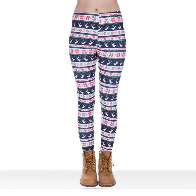 Regular Leggings (8-14 UK Size) - Winter Deer