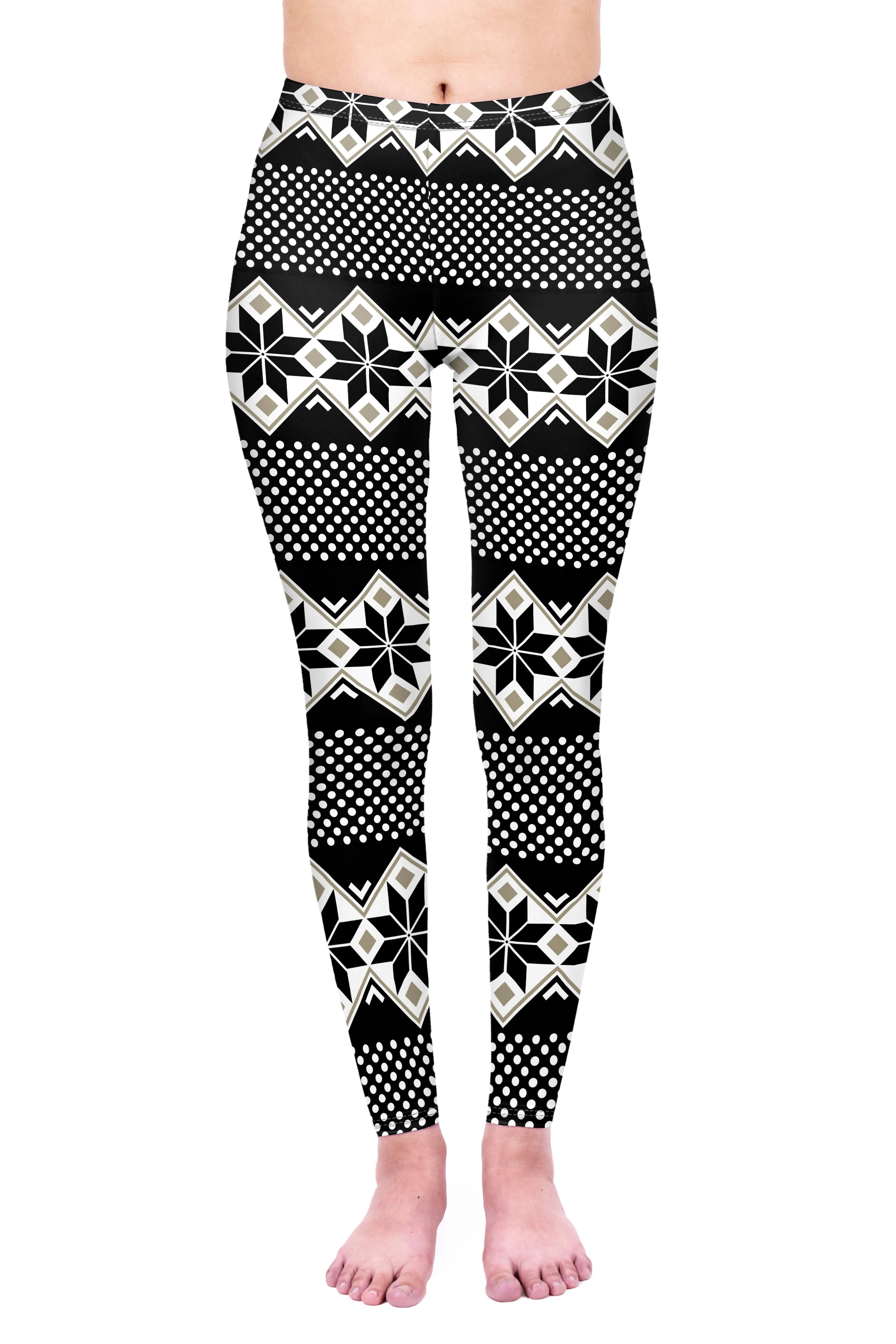 Regular Leggings (8-14 UK Size) - Winter Dots