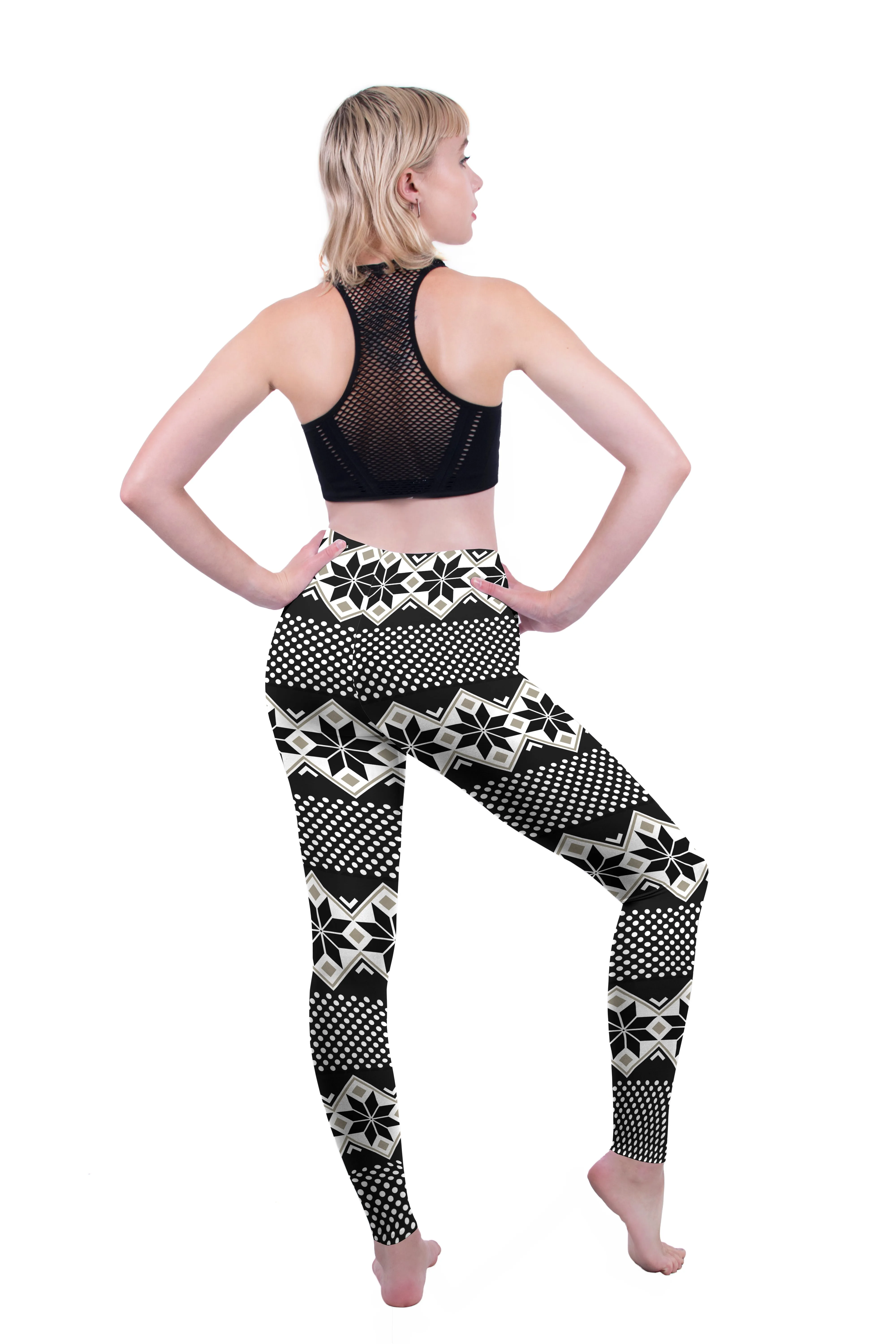 Regular Leggings (8-14 UK Size) - Winter Dots