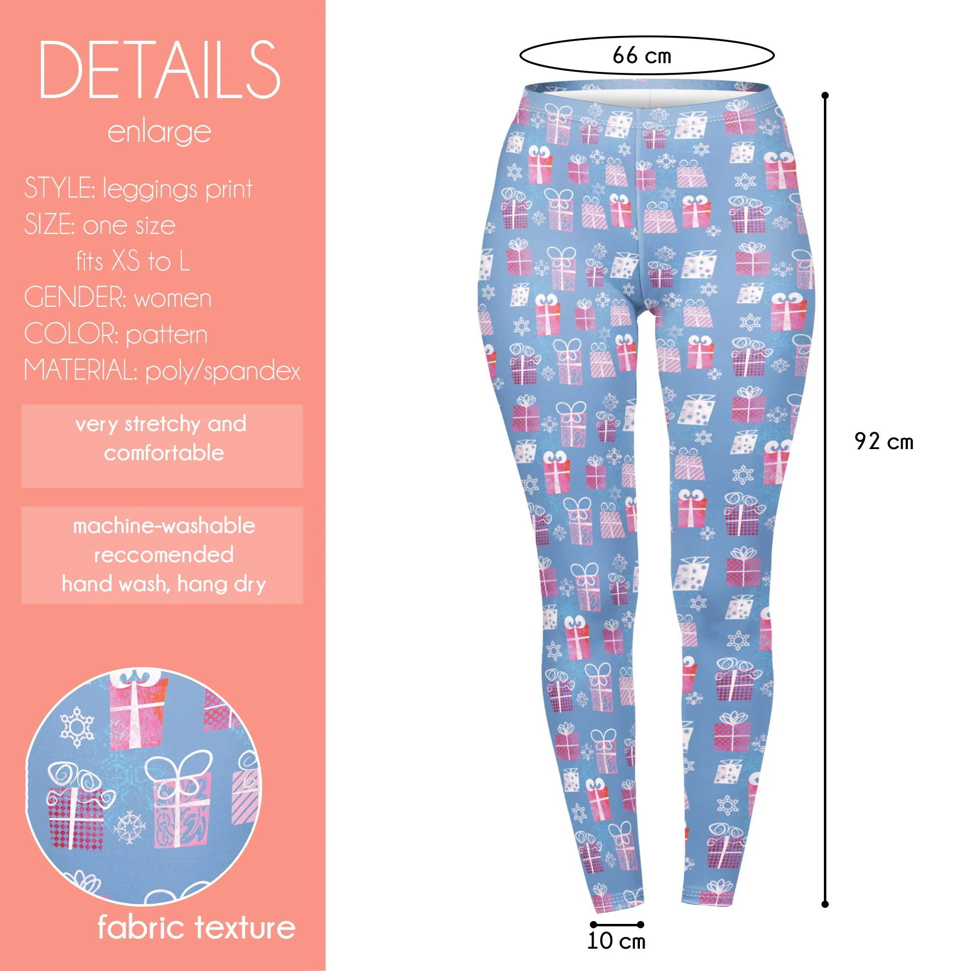 Regular Leggings (8-14 UK Size) - Winter Gifts