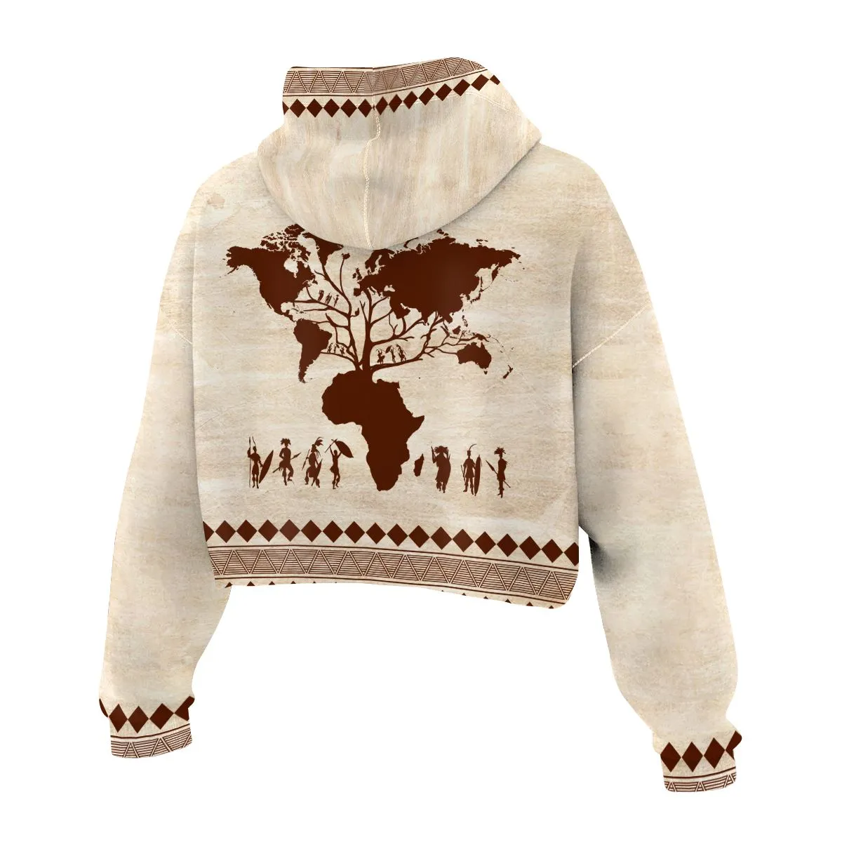 Roots African Cropped Hoodie & Leggings Set