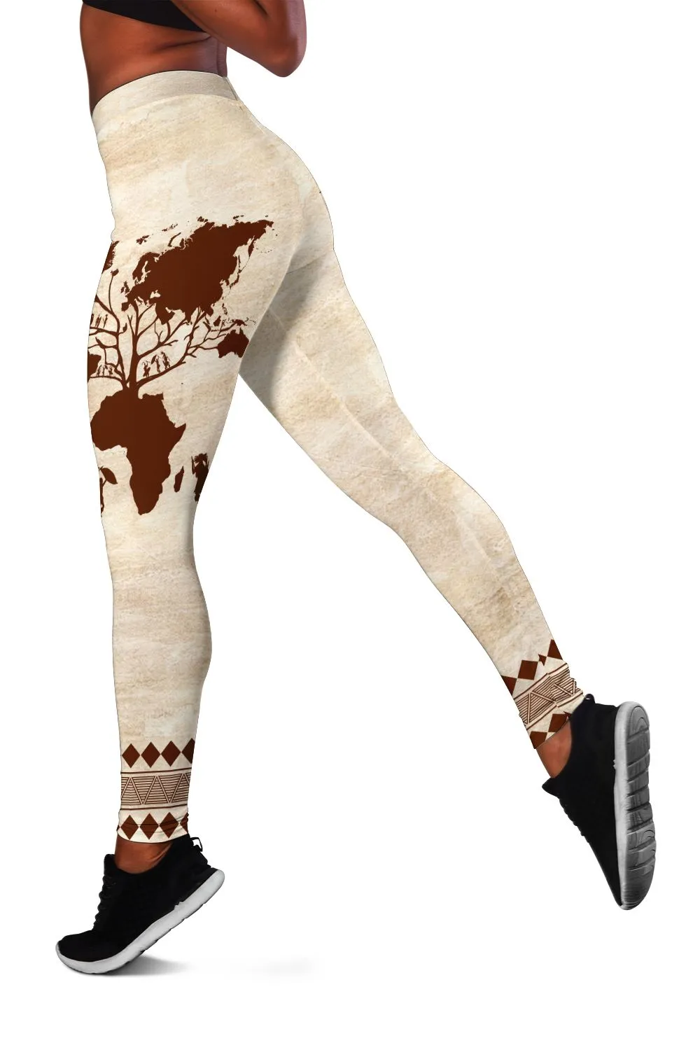 Roots African Cropped Hoodie & Leggings Set