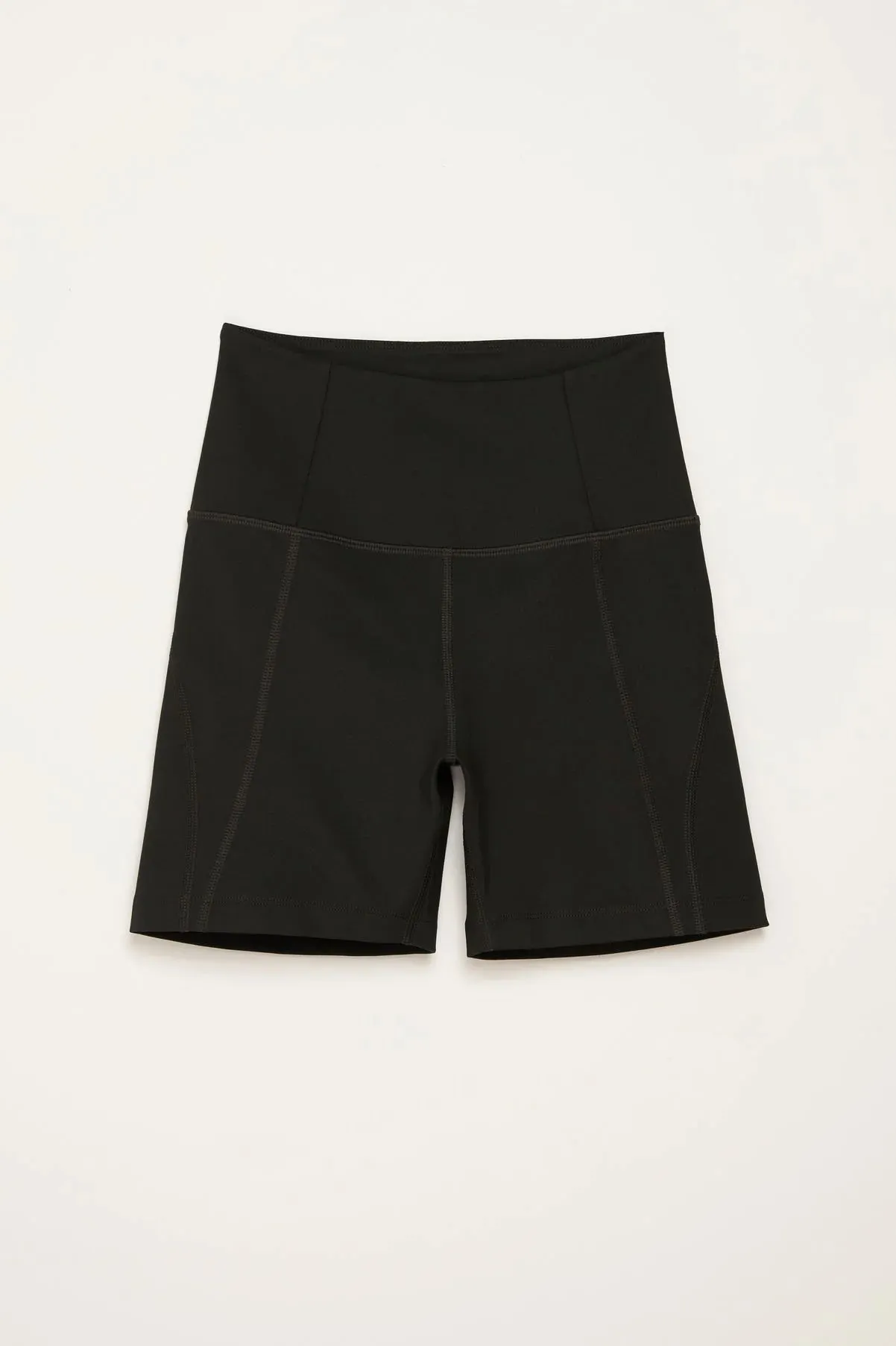 run shorts - high-rise - black