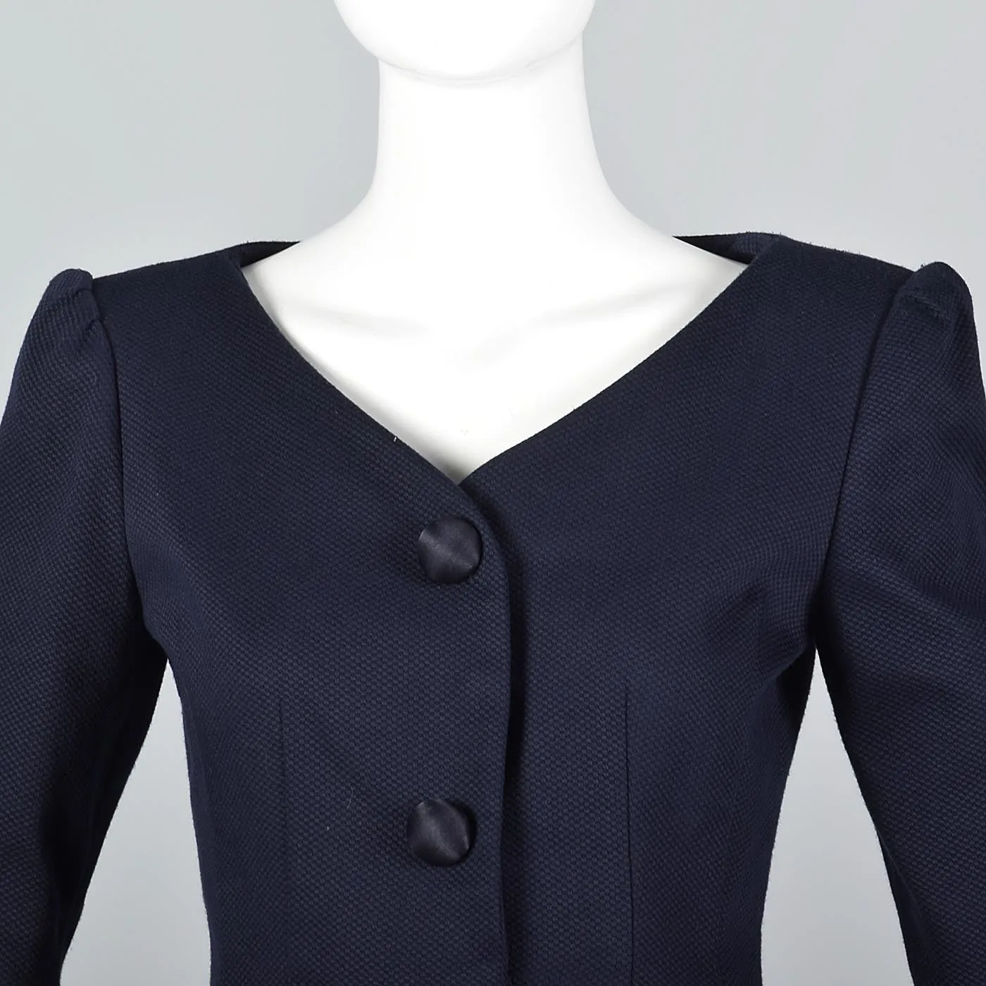 Scaasi Navy Blue Summer Skirt Suit