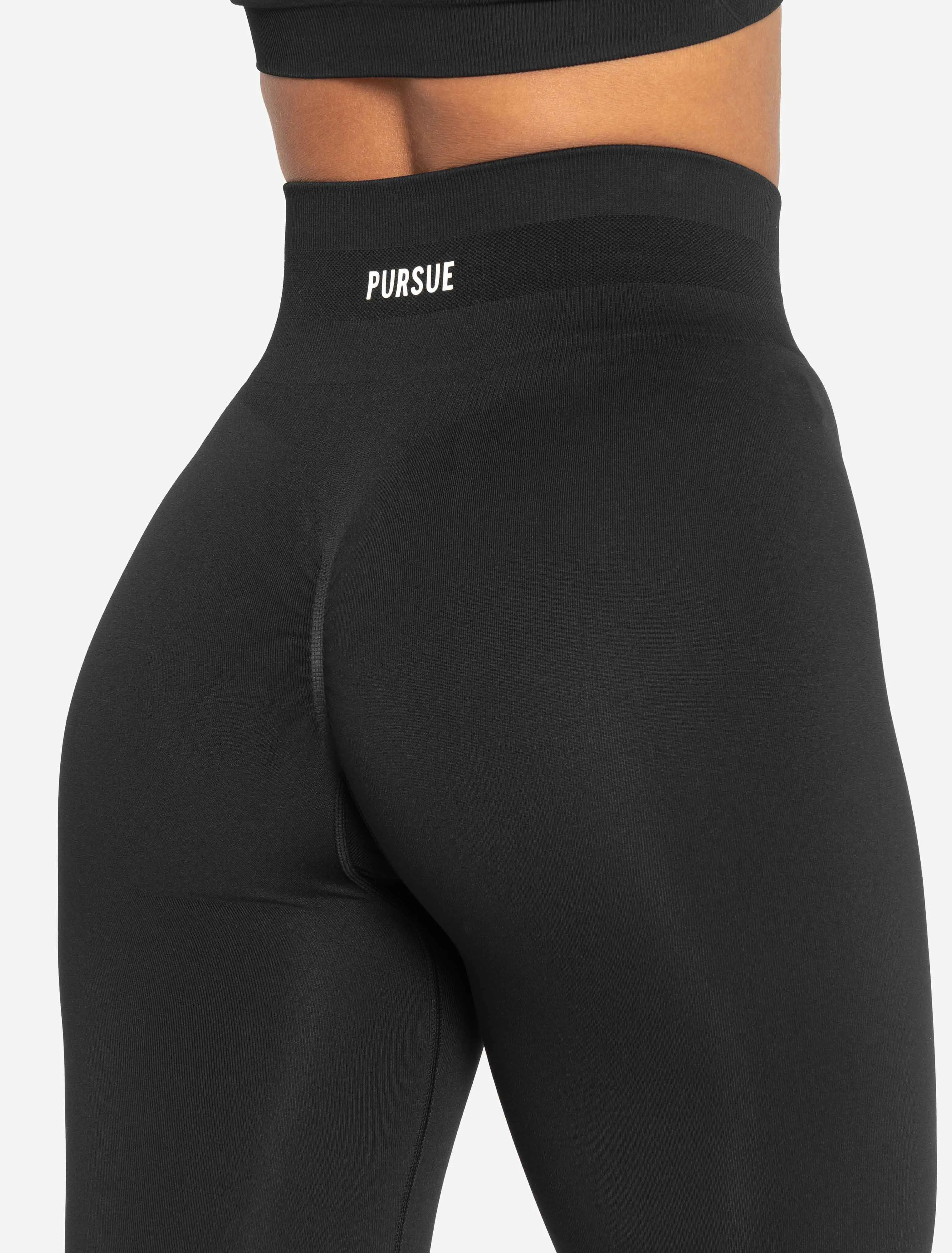 Scrunch Seamless Leggings - Black