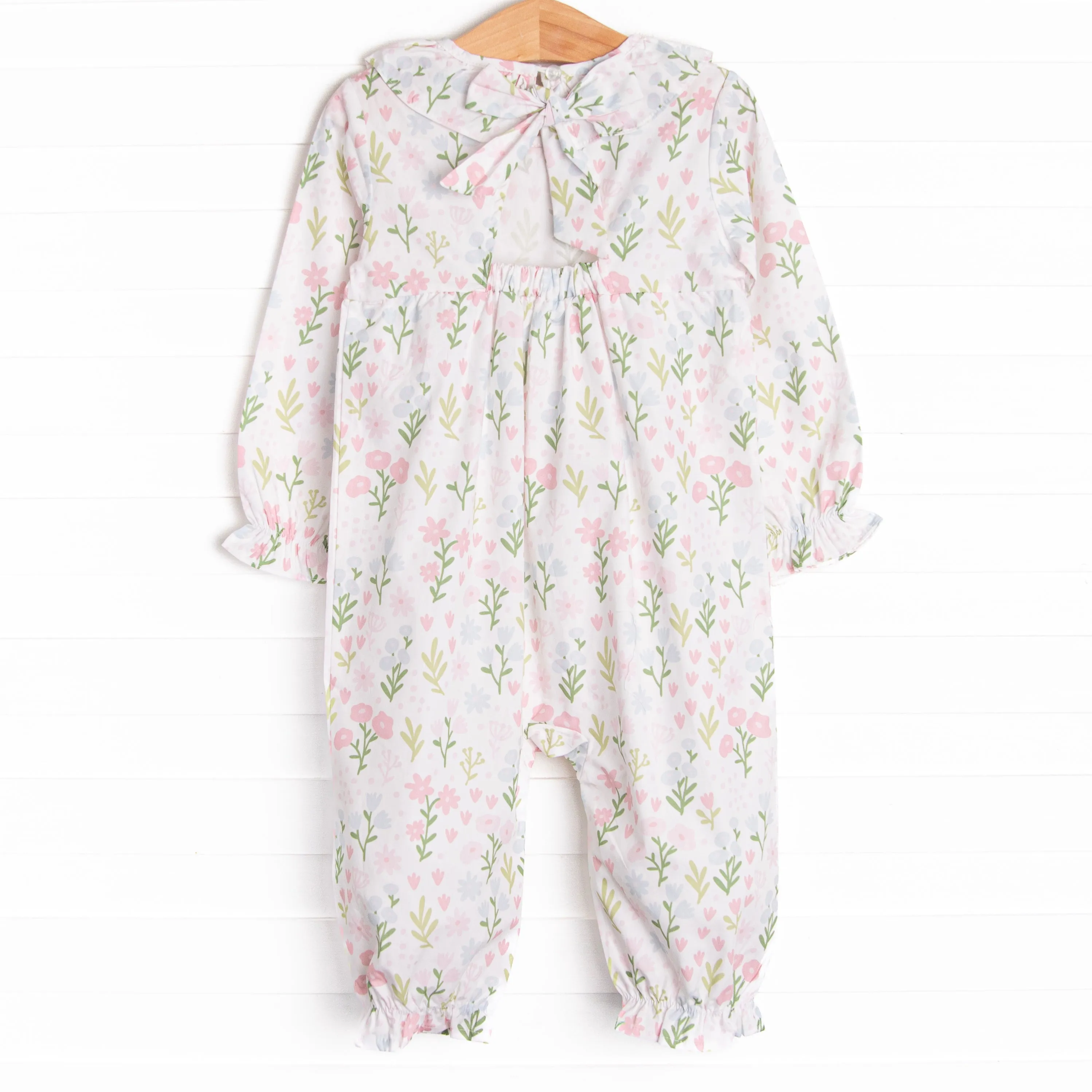 September Sprouts Romper, Blue