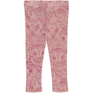 SGBPaula Baby Ugle Uld Leggings - Cameo rose