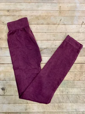 Simple Vintage Leggings in Washed Burgundy