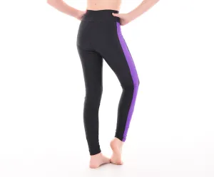 Slick Contrast Side Stripe Leggings