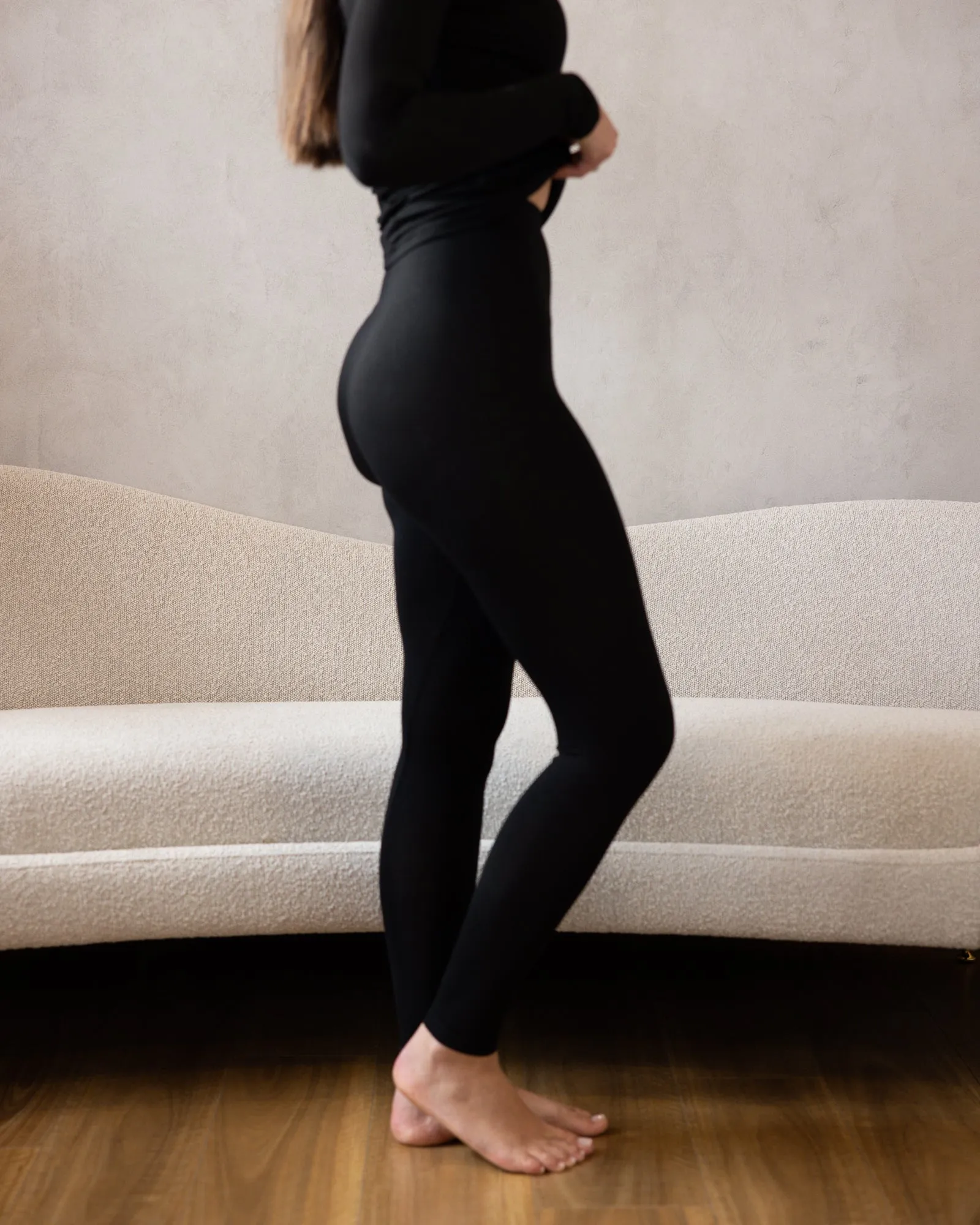 Soft Lounge Leggings Black Sesame