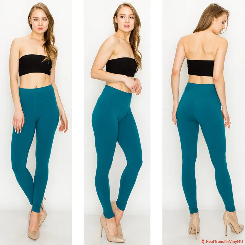 Solid Color Ultra Soft Leggings (Regular/Plus Size)