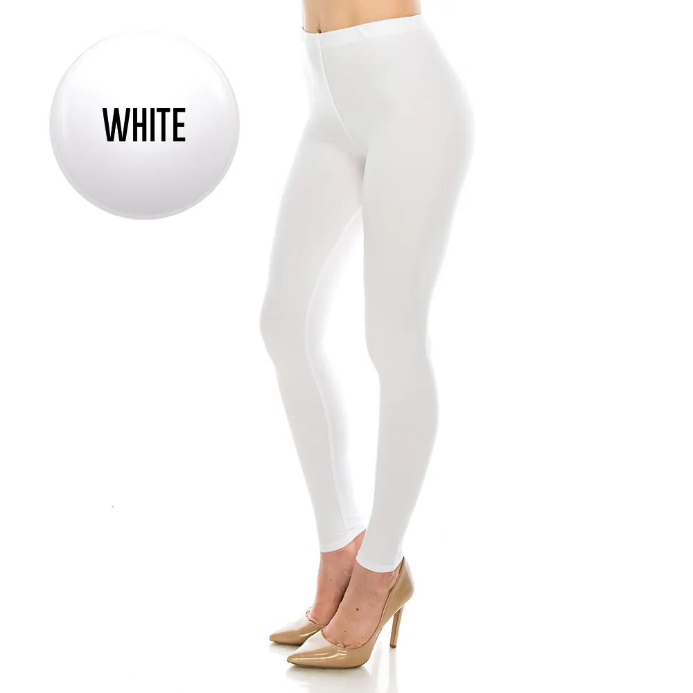 Solid Color Ultra Soft Leggings (Regular/Plus Size)