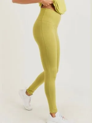 Solid Mustard Essential Leggings