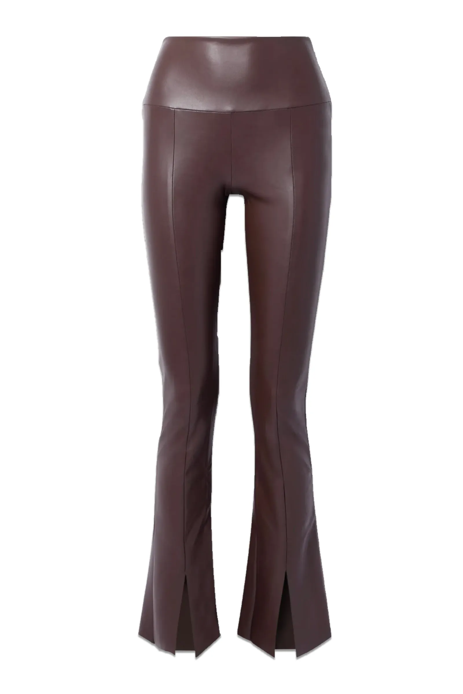 Spat Vegan Leather Chocolate Flared Leggings