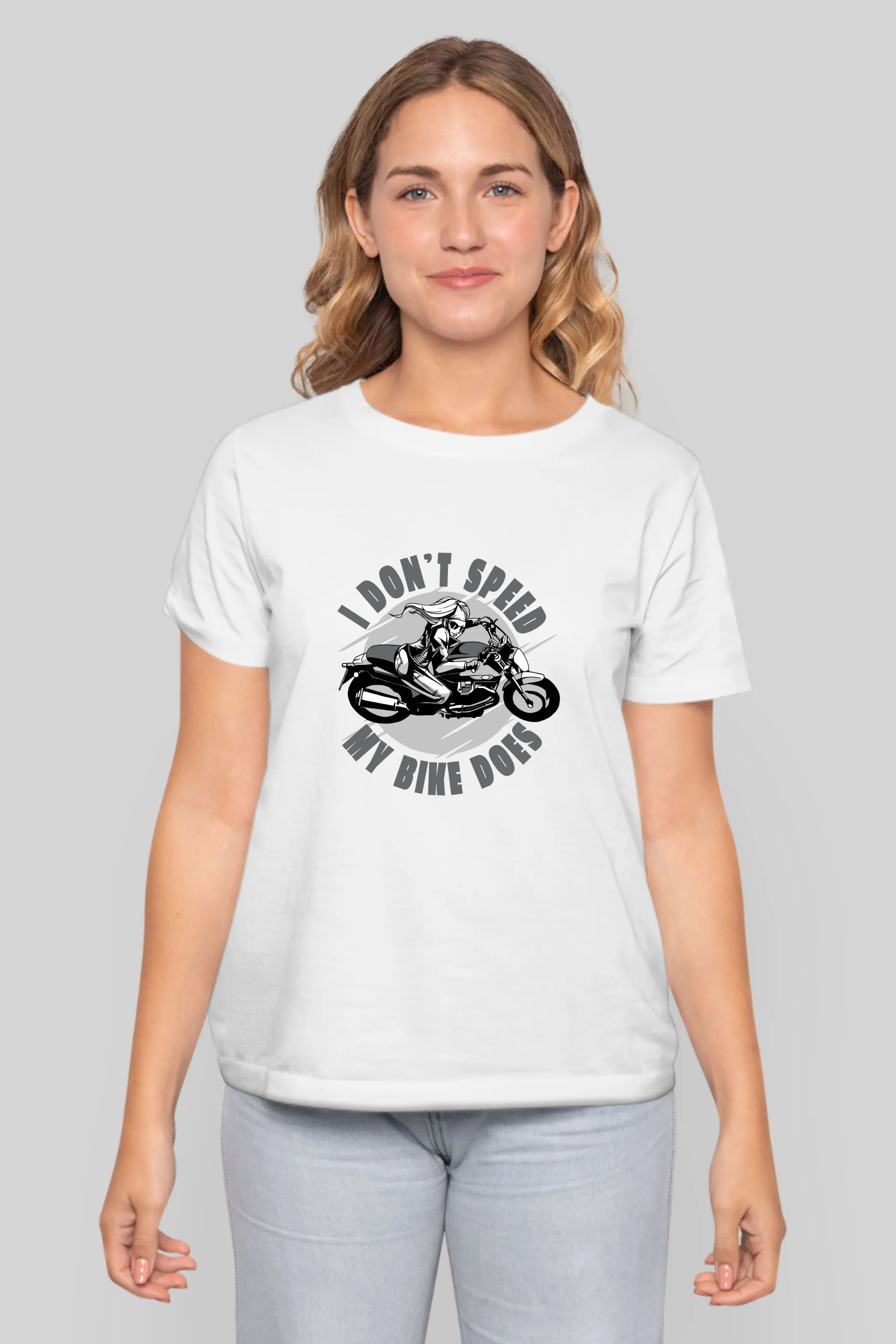 Speed Bike Printed T-shirt for women