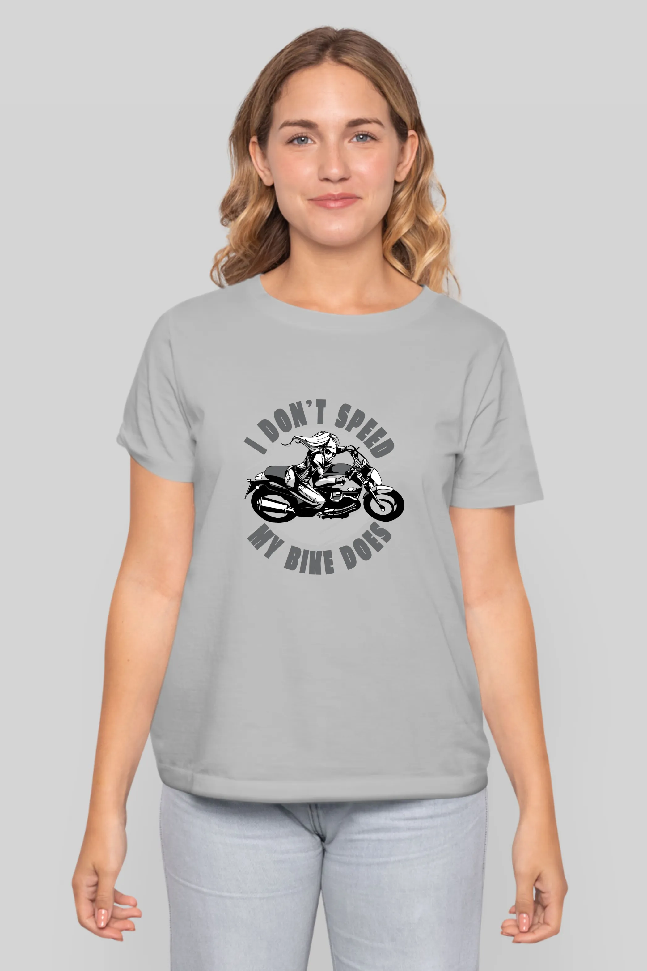 Speed Bike Printed T-shirt for women