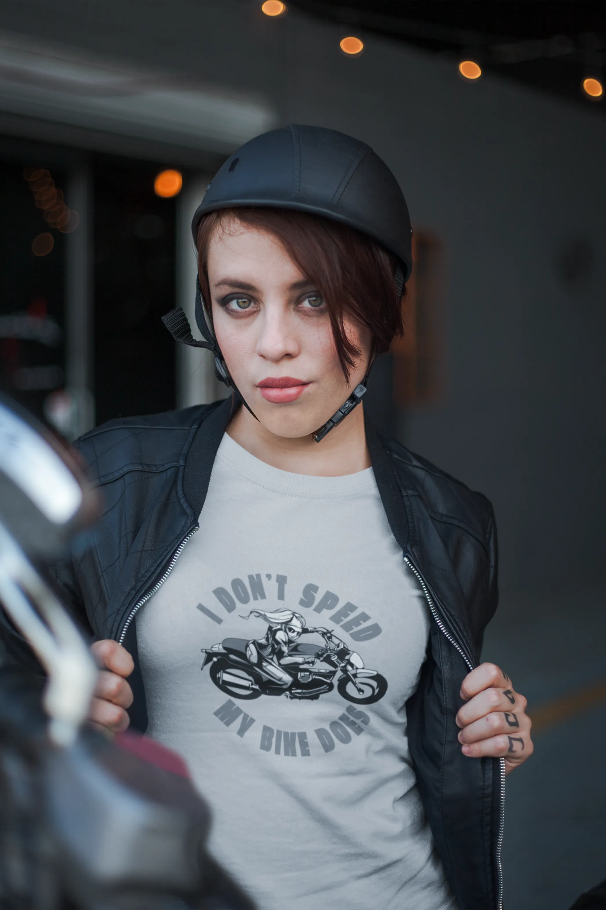 Speed Bike Printed T-shirt for women