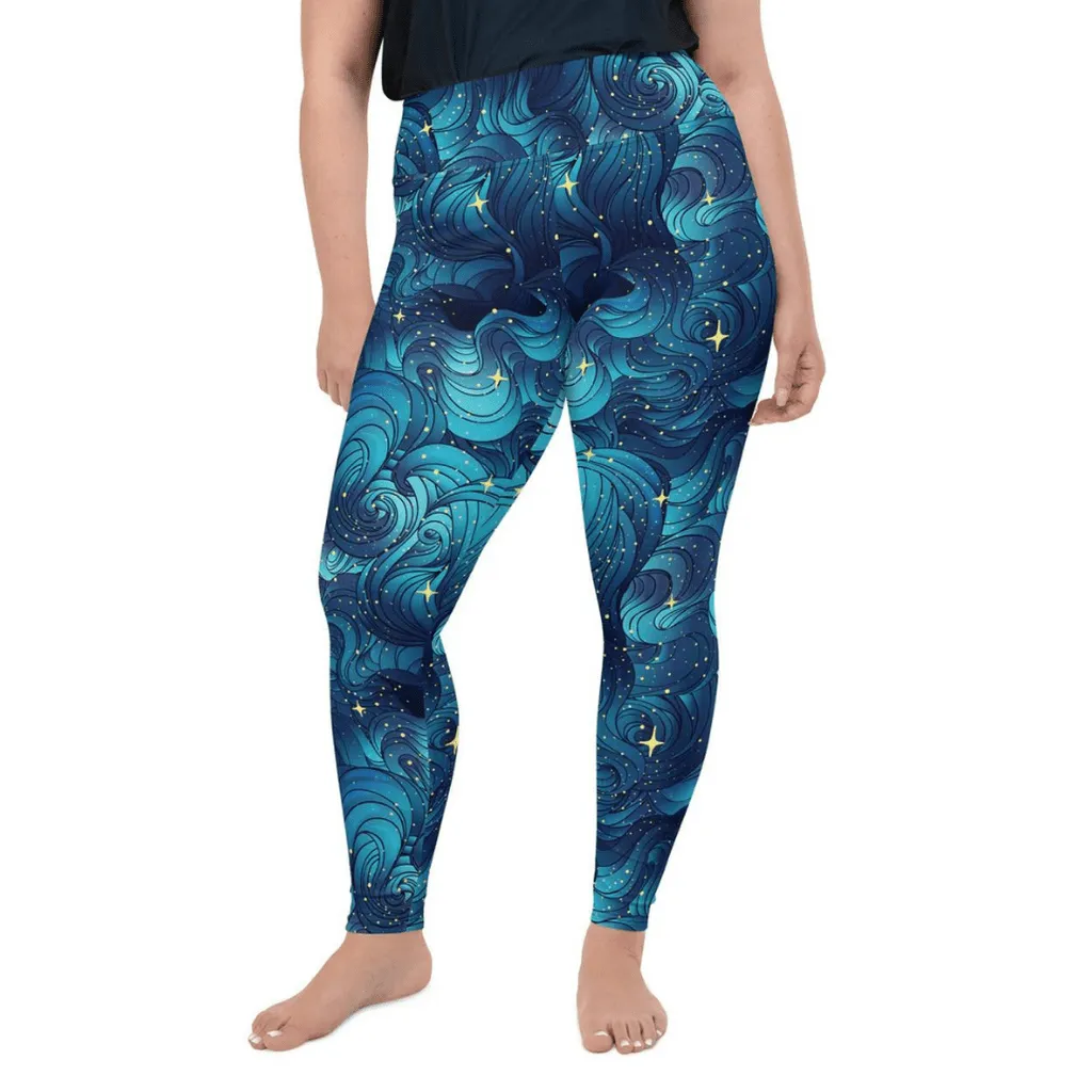 Starry Night Plus Size Leggings