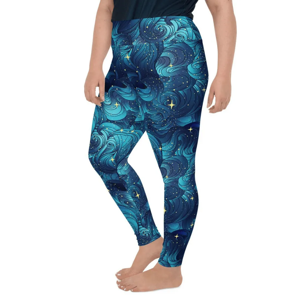 Starry Night Plus Size Leggings