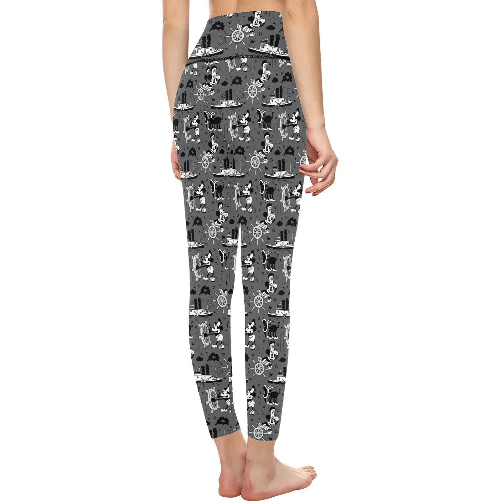 Steamboat Mickey Women's Athletic Leggings