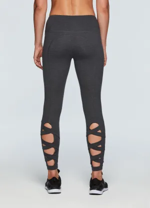 Studio Cotton Spandex Lace-Up Leggings