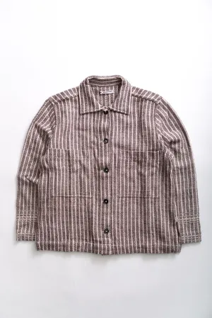 SUZIE WORKSHIRT - NAT/BROWN