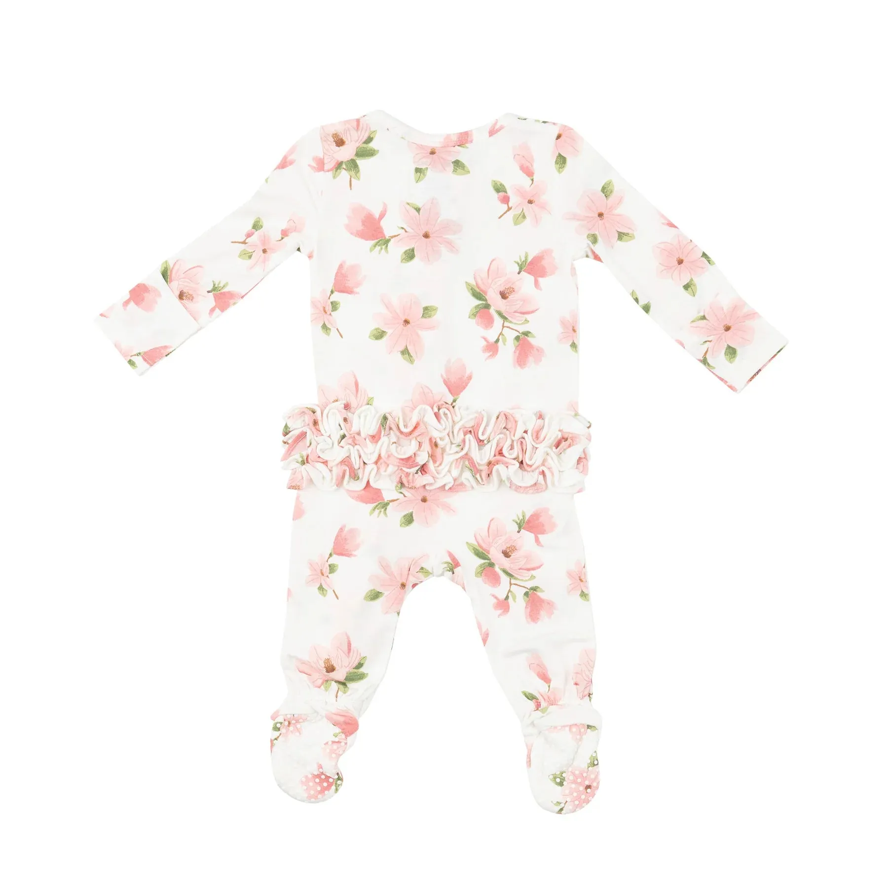 Sweet Magnolias Zipper Footie