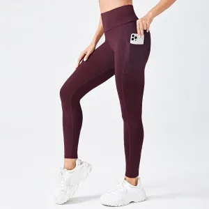 Tf-Premium Maroon Pocket Leggings