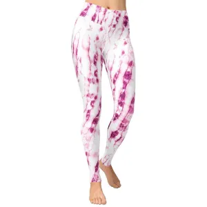 Tie Dye Pinkish Yoga Leggings