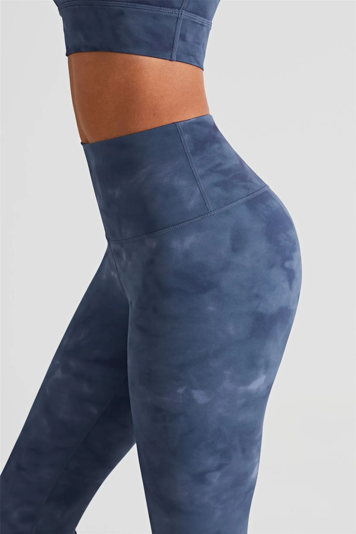 Tie-Dyed High-Rise Ankle Legging